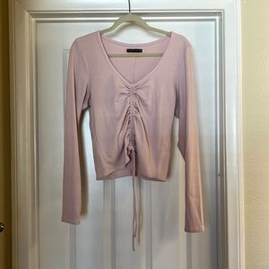 Pink Abercrombie and Fitch Long Sleeve Shirt